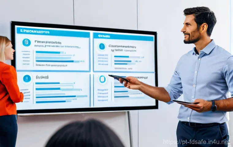 식품위생사 취업에 유리한 학위 - **Prompt:** A diverse group of four students, aged 20-25, in a cutting-edge food science laboratory ...